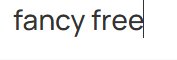 Fancy Free